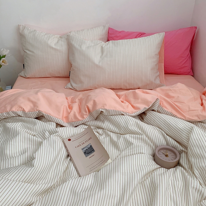 91家纺网 家纺一手货源 找家纺 柚可家居 2024新款40支斜纹数码印花全棉四件套 时野