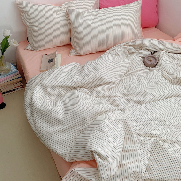 91家纺网 家纺一手货源 找家纺 柚可家居 2024新款40支斜纹数码印花全棉四件套 时野