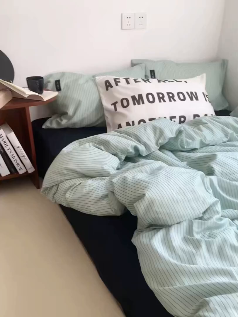 91家纺网 家纺一手货源 找家纺 柚可家居 2024新款40支斜纹数码印花全棉四件套 序秋