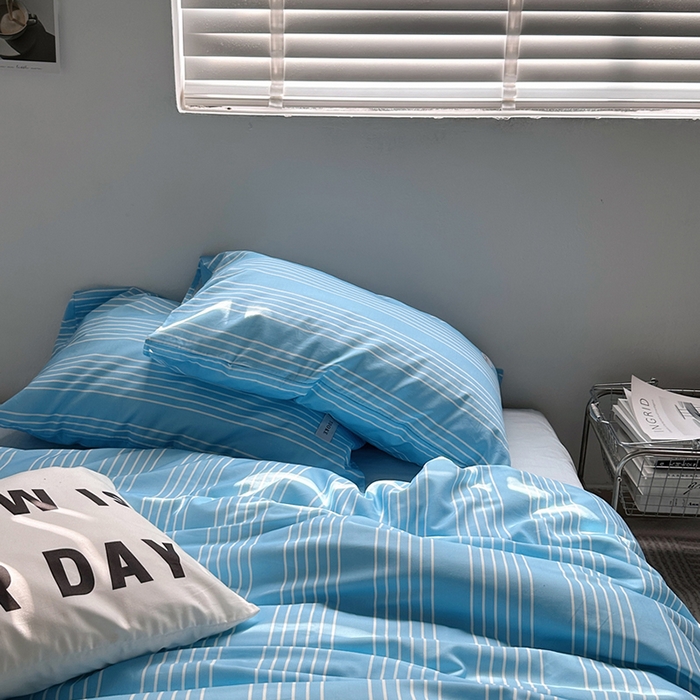 91家纺网 家纺一手货源 找家纺 柚可家居 2024新款40支斜纹数码印花全棉四件套 布鲁斯（实拍第二组）