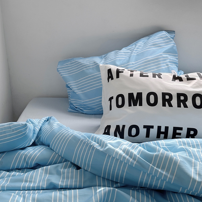 91家纺网 家纺一手货源 找家纺 柚可家居 2024新款40支斜纹数码印花全棉四件套 布鲁斯（实拍第二组）