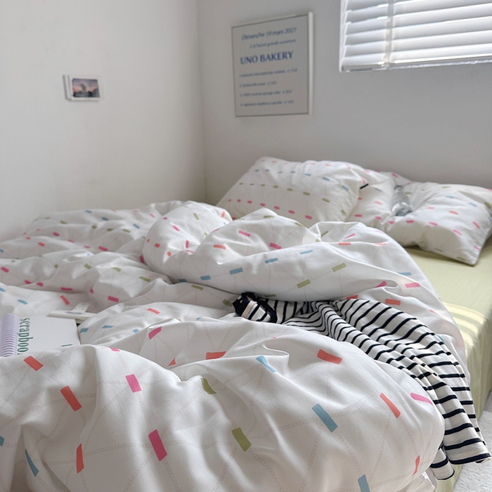 91家纺网 家纺一手货源 找家纺 柚可家居 2024新款40支斜纹数码印花全棉四件套 午后安妮