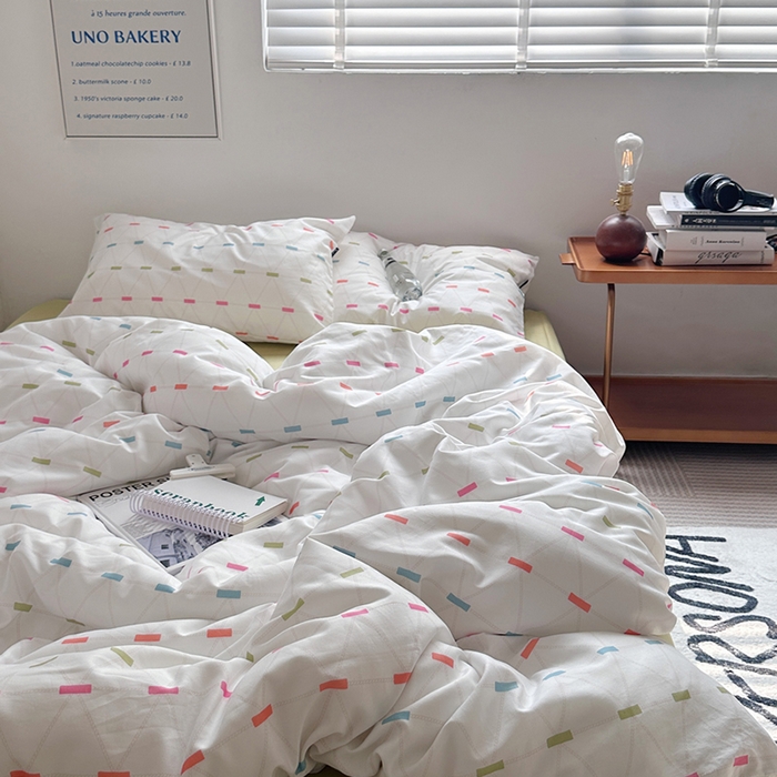 91家纺网 家纺一手货源 找家纺 柚可家居 2024新款40支斜纹数码印花全棉四件套 午后安妮