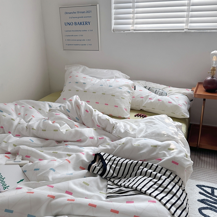 91家纺网 家纺一手货源 找家纺 柚可家居 2024新款40支斜纹数码印花全棉四件套 午后安妮