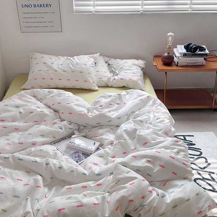 91家纺网 家纺一手货源 找家纺 柚可家居 2024新款40支斜纹数码印花全棉四件套 午后安妮