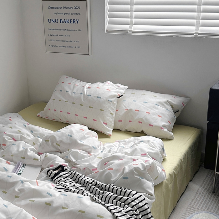 91家纺网 家纺一手货源 找家纺 柚可家居 2024新款40支斜纹数码印花全棉四件套 午后安妮