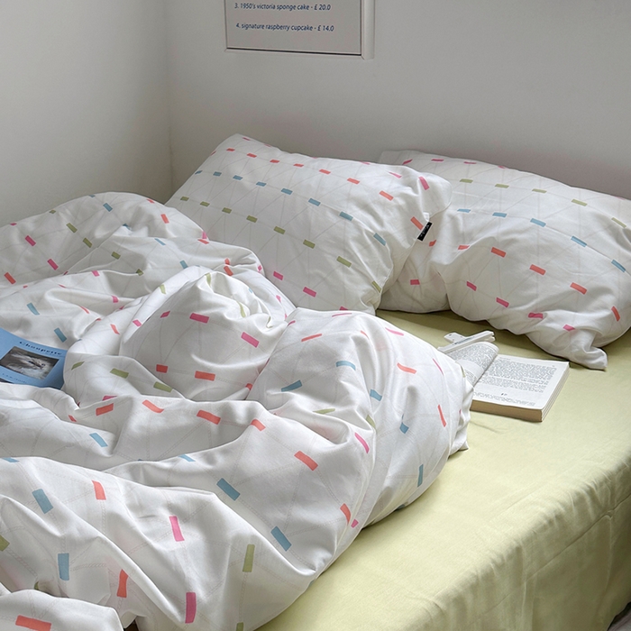 91家纺网 家纺一手货源 找家纺 柚可家居 2024新款40支斜纹数码印花全棉四件套 午后安妮