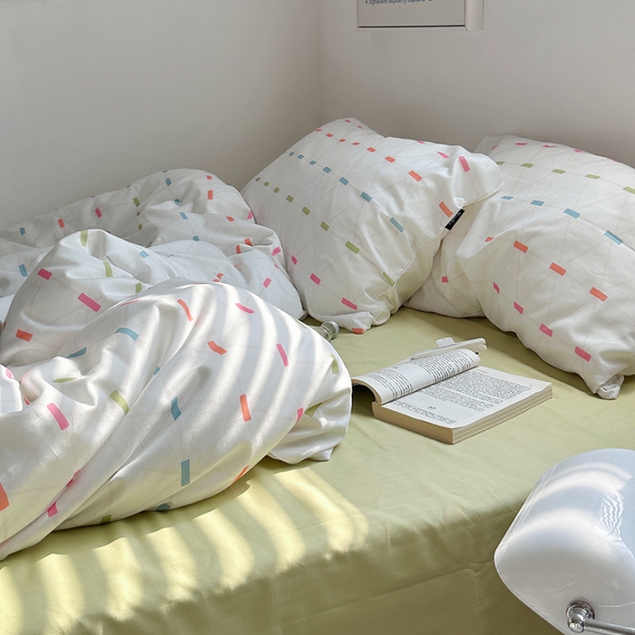 91家纺网 家纺一手货源 找家纺 柚可家居 2024新款40支斜纹数码印花全棉四件套 午后安妮