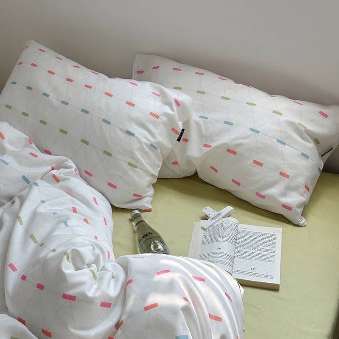 91家纺网 家纺一手货源 找家纺 柚可家居 2024新款40支斜纹数码印花全棉四件套 午后安妮