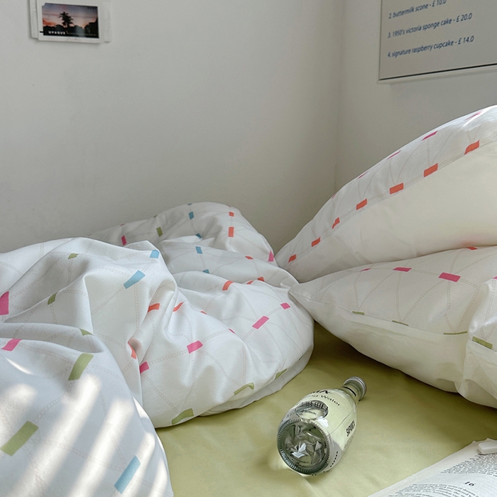 91家纺网 家纺一手货源 找家纺 柚可家居 2024新款40支斜纹数码印花全棉四件套 午后安妮