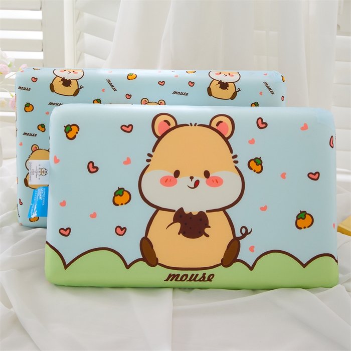 91家纺网 家纺一手货源 找家纺 芯洲 2025新款十二生肖记忆枕学生抱枕儿童卡通系列慢回弹凉感可爱萌趣枕头枕芯 生肖-鼠 28x48cm/只