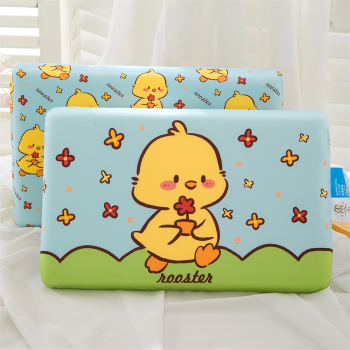 芯洲 2025新款十二生肖记忆枕学生抱枕儿童卡通系列慢回弹凉感可爱萌趣枕头枕芯 生肖-鸡 28x48cm/只