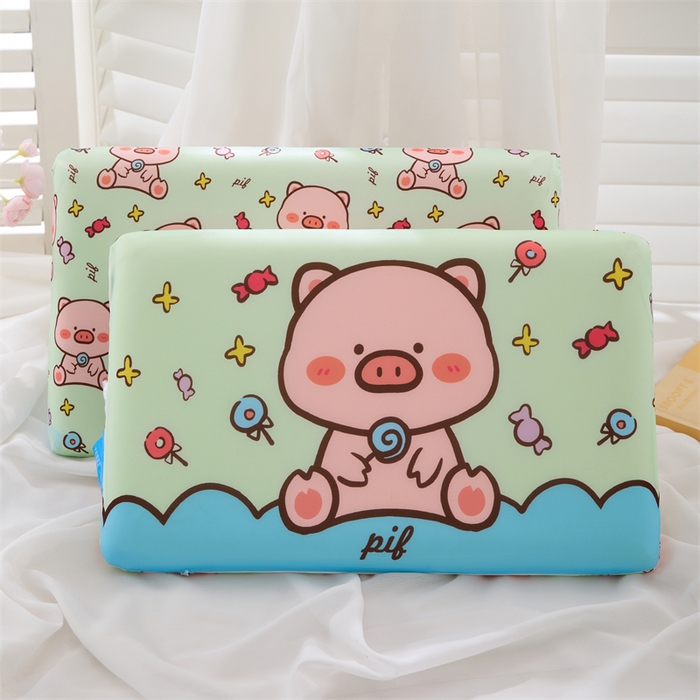 芯洲 2025新款十二生肖记忆枕学生抱枕儿童卡通系列慢回弹凉感可爱萌趣枕头枕芯 生肖-猪 28x48cm/只