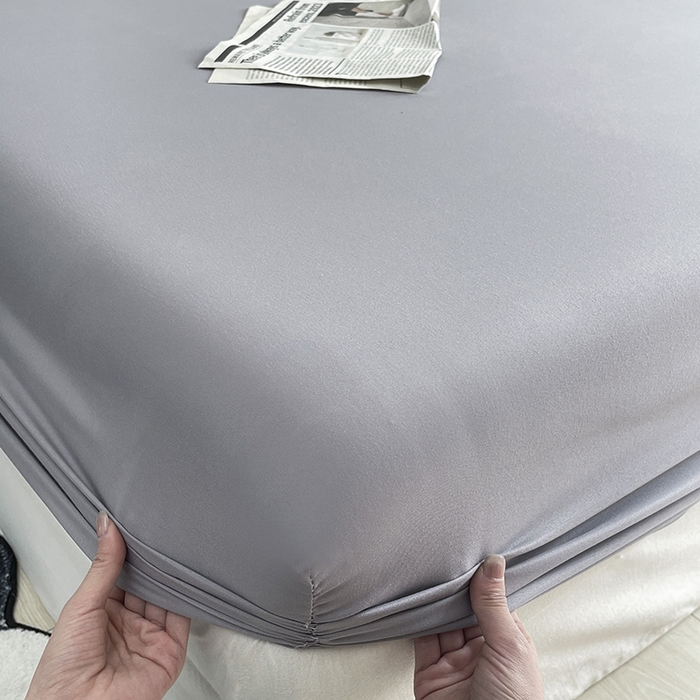 91家纺网 家纺一手货源 找家纺 （总）北辰 2025新款简约素色云朵棉可水洗纯色床笠单件三件套