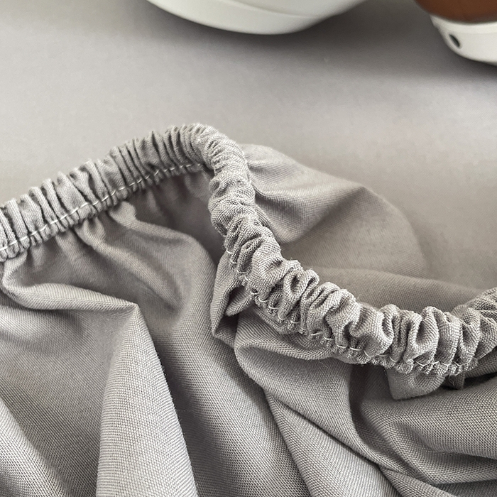 91家纺网 家纺一手货源 找家纺 （总）北辰 2025新款简约素色云朵棉可水洗纯色床笠单件三件套