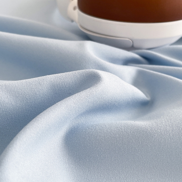 91家纺网 家纺一手货源 找家纺 北辰 2025新款简约素色云朵棉可水洗纯色床笠单件三件套 冰川蓝