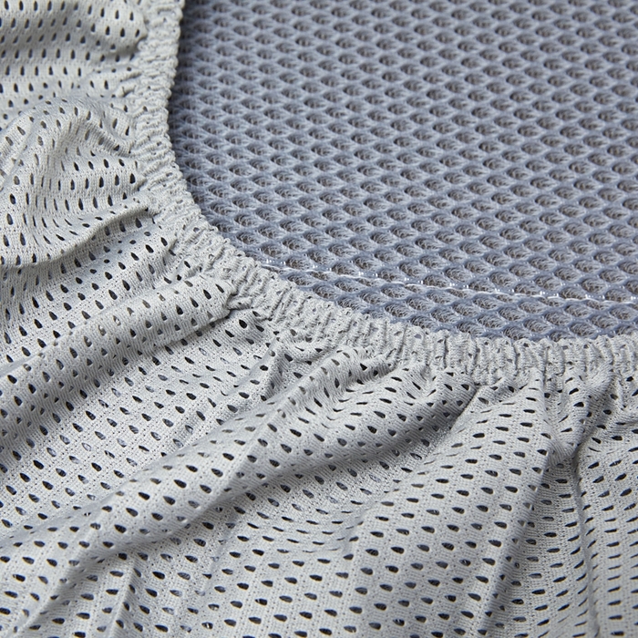 91家纺网 家纺一手货源 找家纺 卡罗兰 2025新款PE超冷感霸王藤刺绣床笠款凉席席子 古藤咖-床笠款