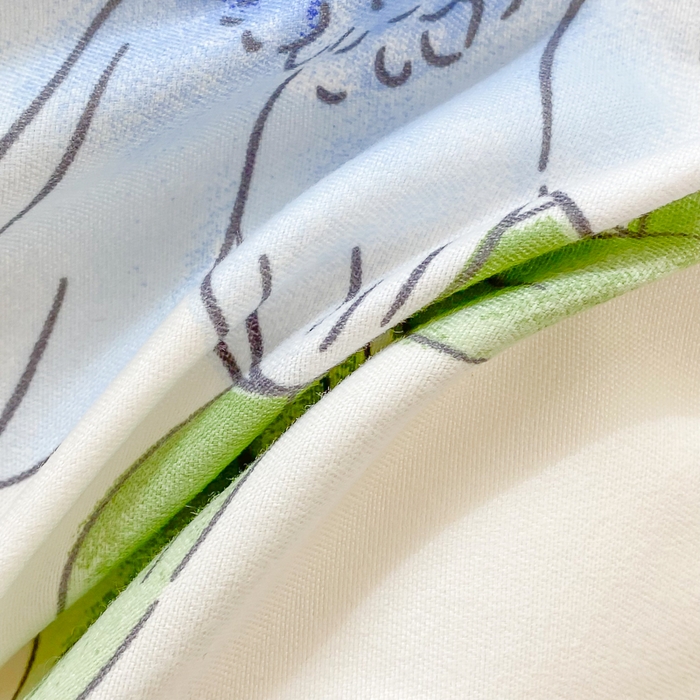 91家纺网 家纺一手货源 找家纺 简冠家纺 2023直播爆款北欧风亲肤植物羊绒磨毛四件套 春华秋实