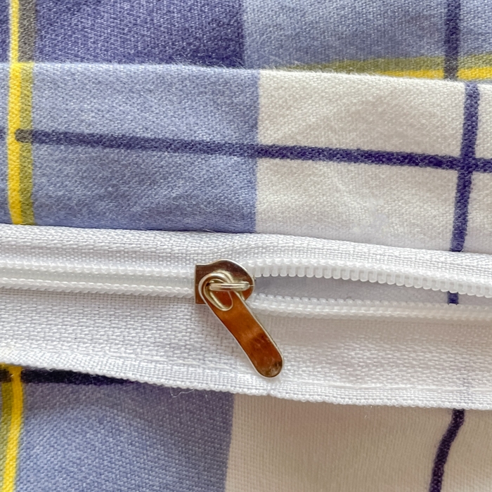 91家纺网 家纺一手货源 找家纺 简冠家纺 2023直播爆款北欧风亲肤植物羊绒磨毛四件套 格律-蓝