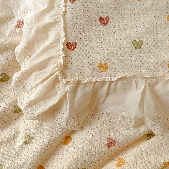 91家纺网 家纺一手货源 找家纺 （总）仟网汇 2025新款皱皱纱花边床裙四件套多功能夏被夏凉被空调被四件套四季通用