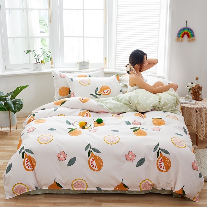 91家纺网 家纺一手货源 找家纺 简冠家纺 2025新款植物羊绒磨毛四件套 七分甜  米