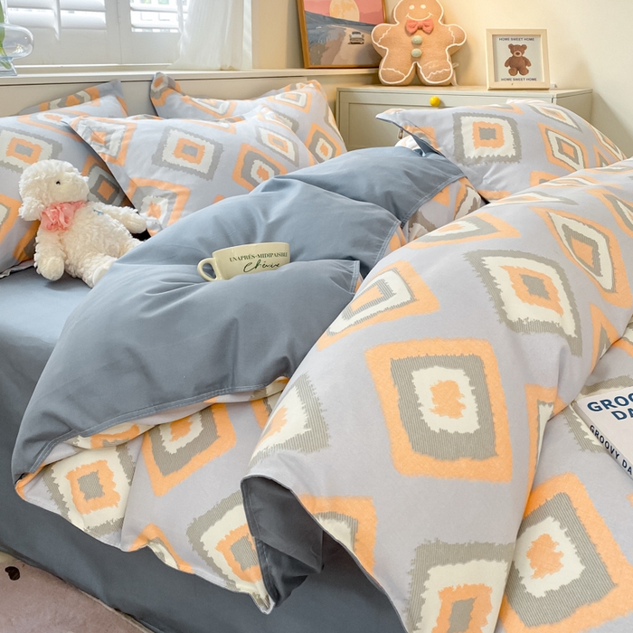 91家纺网 家纺一手货源 找家纺 简冠家纺 2025新款植物羊绒磨毛四件套 萨博