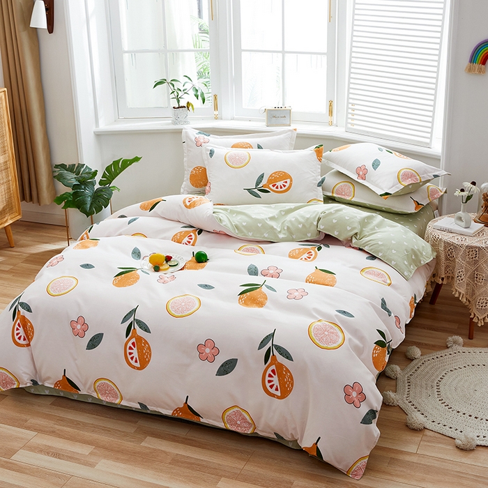 91家纺网 家纺一手货源 找家纺 简冠家纺 2025新款植物羊绒磨毛四件套 七分甜  米