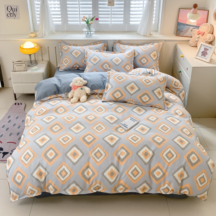 91家纺网 家纺一手货源 找家纺 简冠家纺 2025新款植物羊绒磨毛四件套 萨博