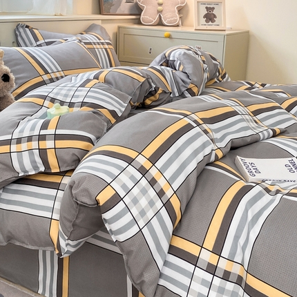 简冠家纺 2025新款植物羊绒磨毛四件套 岁月静好