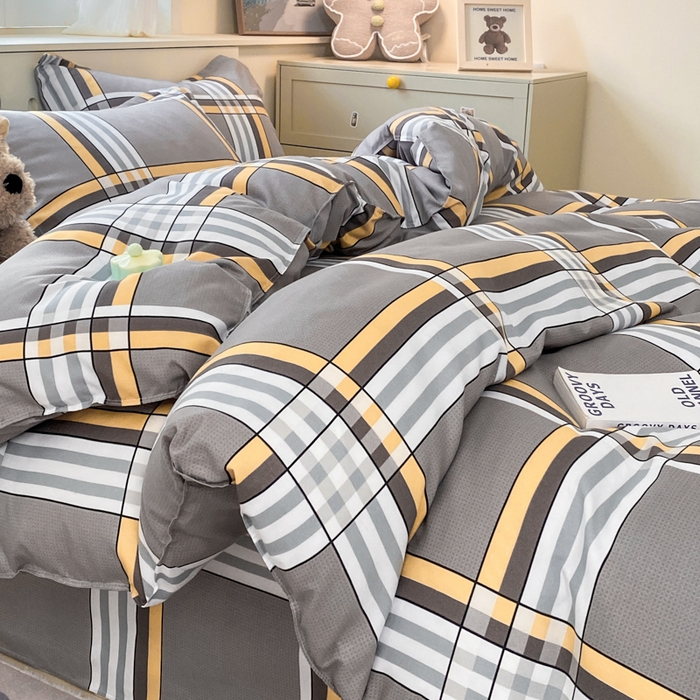 91家纺网 家纺一手货源 找家纺 简冠家纺 2025新款植物羊绒磨毛四件套 岁月静好