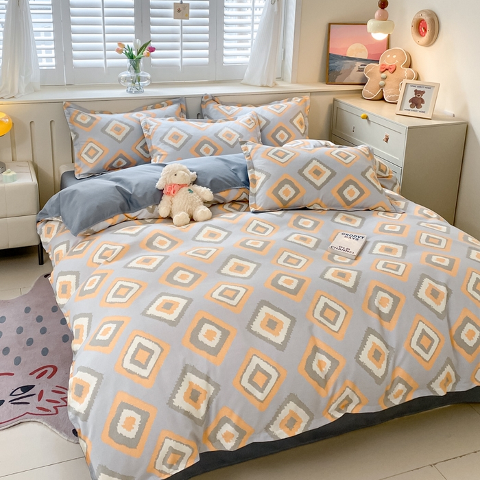 91家纺网 家纺一手货源 找家纺 简冠家纺 2025新款植物羊绒磨毛四件套 萨博