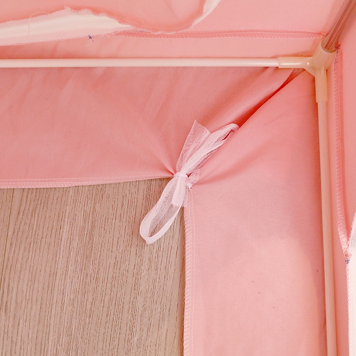 91家纺网 家纺一手货源 找家纺 锦逸家居 2025新款学生上下铺遮光防尘蚊帐 开心草莓