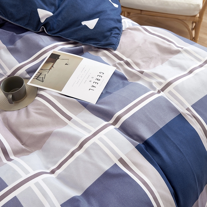 91家纺网 家纺一手货源 找家纺 简冠家纺 2023新款北欧风亲肤植物羊绒磨毛四件套 萨尔