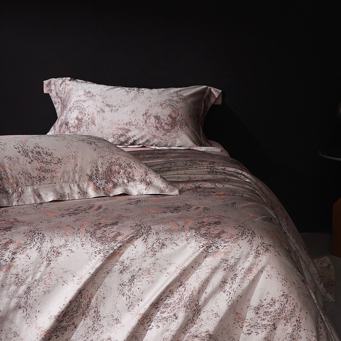 91家纺网 家纺一手货源 找家纺 （总）花时间 2025新款天丝棉色织提花四件套系列-天光云影