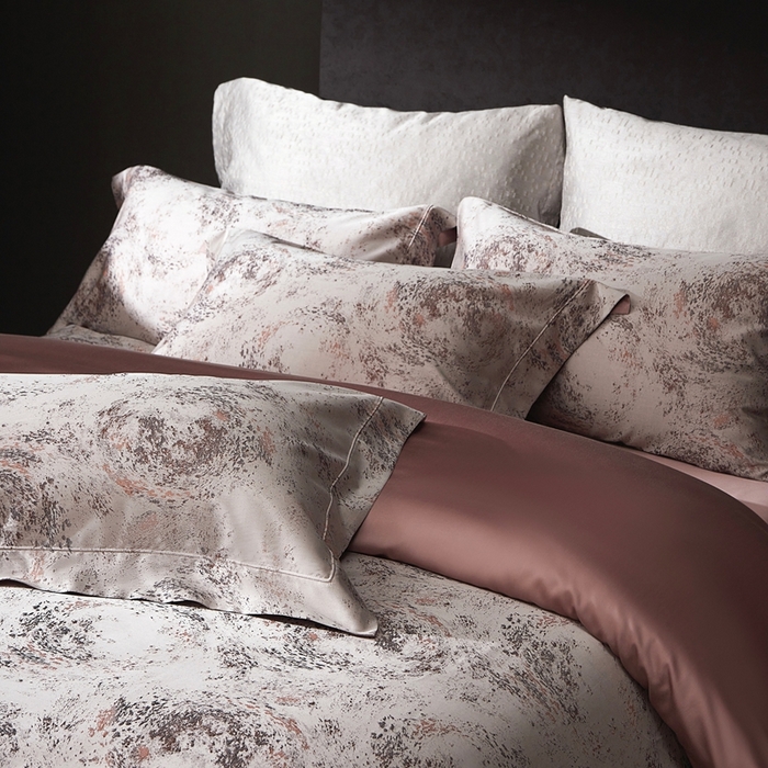 91家纺网 家纺一手货源 找家纺 （总）花时间 2025新款天丝棉色织提花四件套系列-天光云影