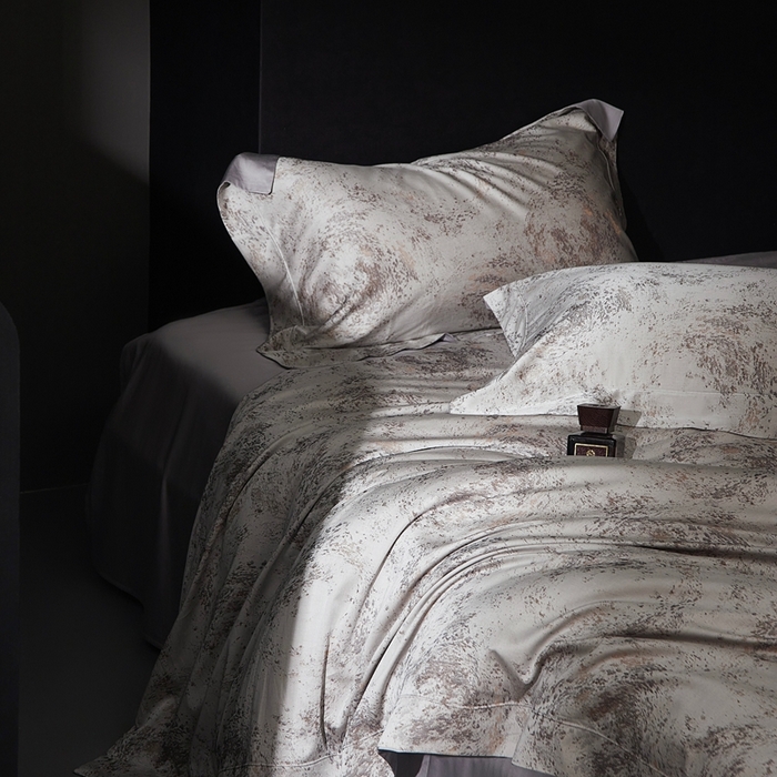 91家纺网 家纺一手货源 找家纺 花时间 2025新款天丝棉色织提花四件套系列-天光云影 天光云影 香槟