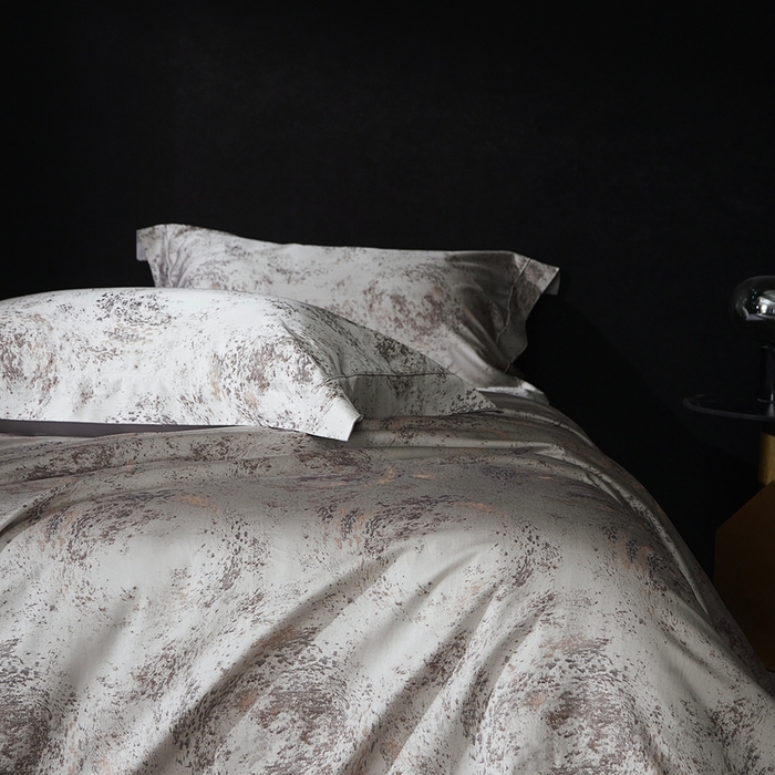 91家纺网 家纺一手货源 找家纺 花时间 2025新款天丝棉色织提花四件套系列-天光云影 天光云影 香槟