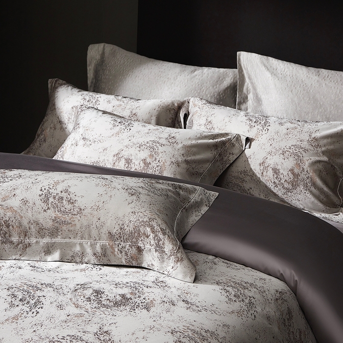 91家纺网 家纺一手货源 找家纺 花时间 2025新款天丝棉色织提花四件套系列-天光云影 天光云影 香槟