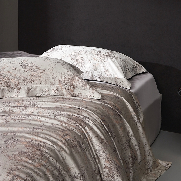 91家纺网 家纺一手货源 找家纺 花时间 2025新款天丝棉色织提花四件套系列-天光云影 天光云影 香槟