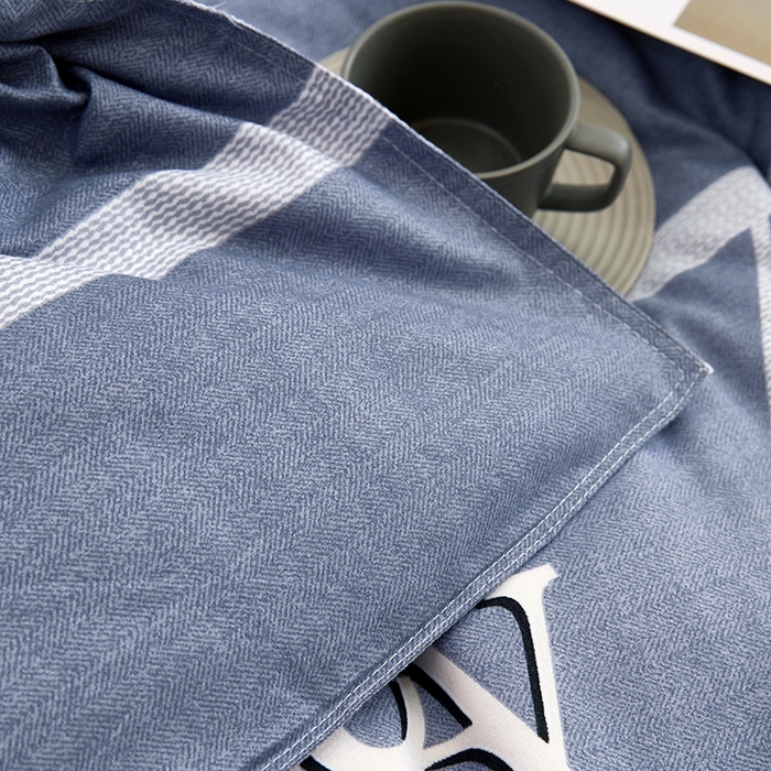 91家纺网 家纺一手货源 找家纺 简冠家纺 2023直播爆款北欧风亲肤植物羊绒磨毛四件套 新视觉