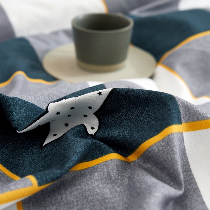 91家纺网 家纺一手货源 找家纺 简冠家纺 2023直播爆款北欧风亲肤植物羊绒磨毛四件套 星格梦