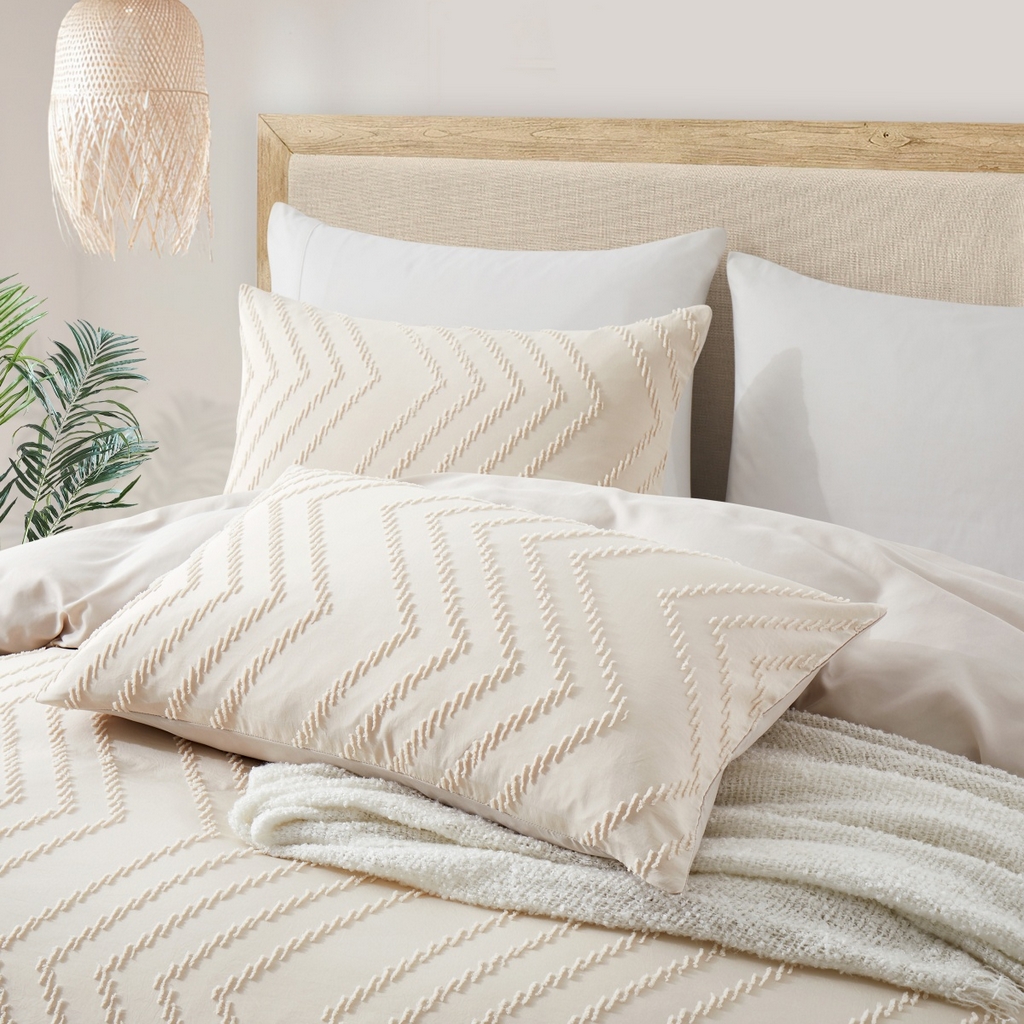 91家纺网 家纺一手货源 找家纺 子不语家纺2025新款跨境外贸 剪花簇绒纯色三件套亚马逊Temu速卖 通Shein沃尔玛专供 波浪卡其色