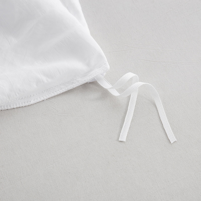 91家纺网 家纺一手货源 找家纺 子不语家纺2025新款跨境外贸 剪花簇绒纯色三件套亚马逊Temu速卖 通Shein沃尔玛专供 竖条白