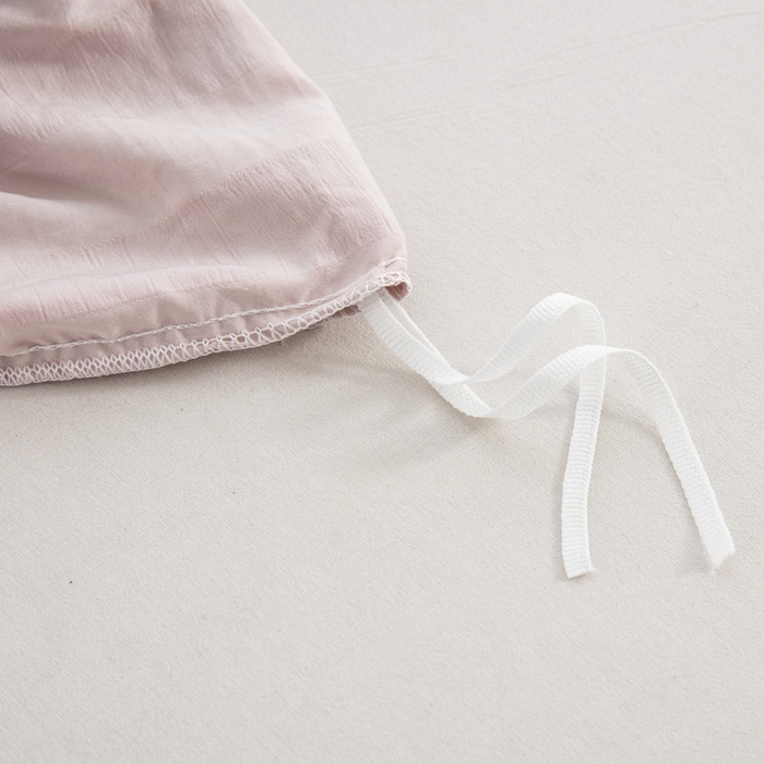 91家纺网 家纺一手货源 找家纺 子不语家纺2025新款跨境外贸 剪花簇绒纯色三件套亚马逊Temu速卖 通Shein沃尔玛专供 竖条浅粉