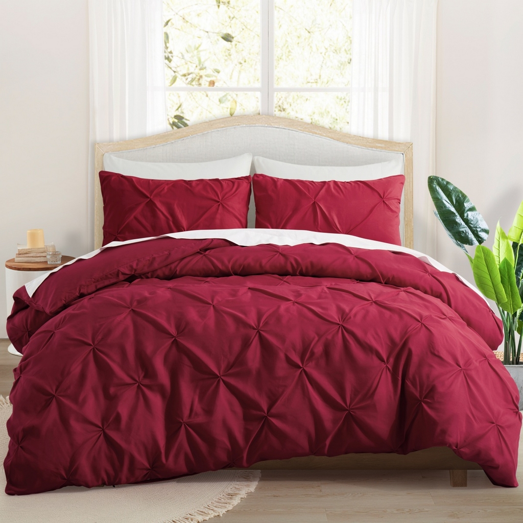 91家纺网 家纺一手货源 找家纺 （总）子不语家纺2025新款跨境外贸手工揪花褶皱三件套亚马逊Temu速卖通Shein沃尔玛专供