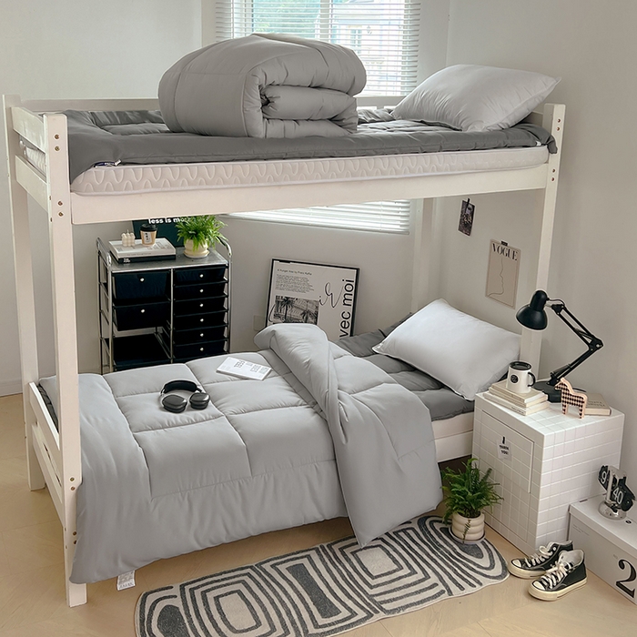 91家纺网 家纺一手货源 找家纺 VIP被业 2025学生款夏被四件套单品凉席配套直播冬被床垫包 灰色