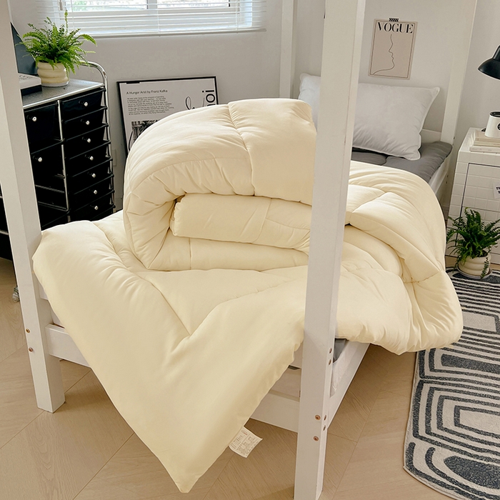 91家纺网 家纺一手货源 找家纺 VIP被业 2025学生款夏被四件套单品凉席配套直播冬被床垫包 米黄