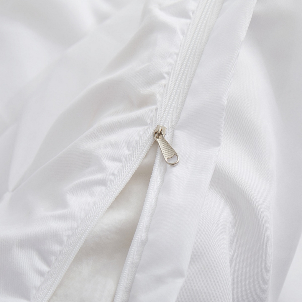 91家纺网 家纺一手货源 找家纺 子不语家纺2025新款跨境外贸手工揪花褶皱三件套亚马逊Temu速卖通Shein沃尔玛专供 白色