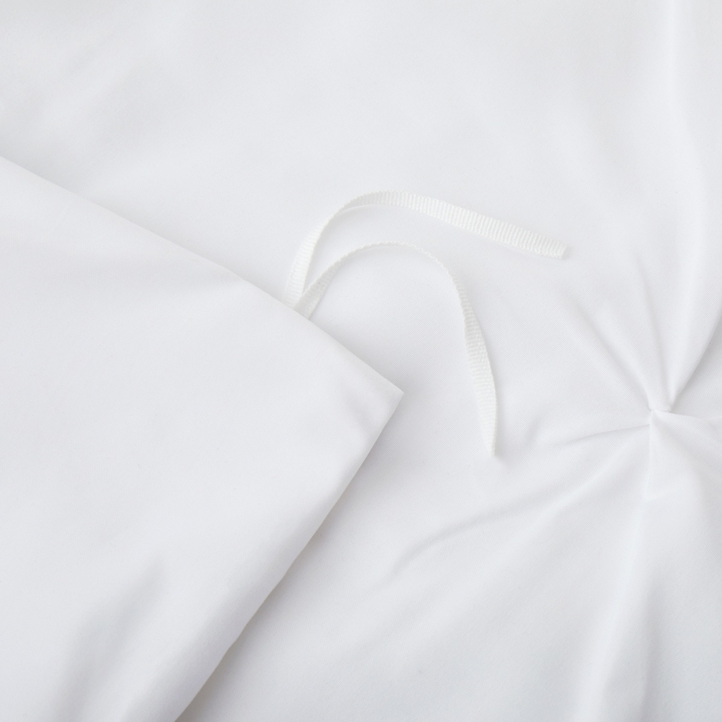 91家纺网 家纺一手货源 找家纺 子不语家纺2025新款跨境外贸手工揪花褶皱三件套亚马逊Temu速卖通Shein沃尔玛专供 白色