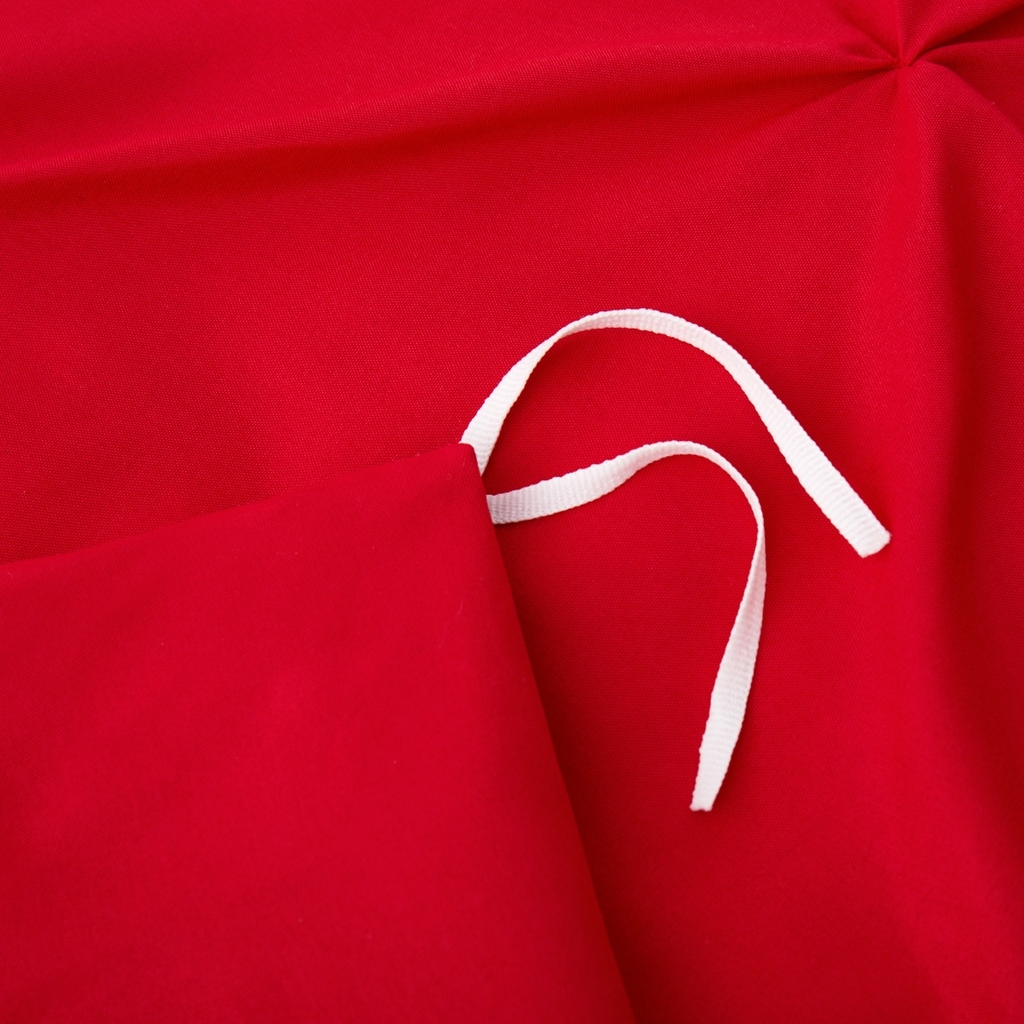 91家纺网 家纺一手货源 找家纺 子不语家纺2025新款跨境外贸 手工揪花褶皱三件套亚马逊Temu速卖 通Shein沃尔玛专供大红